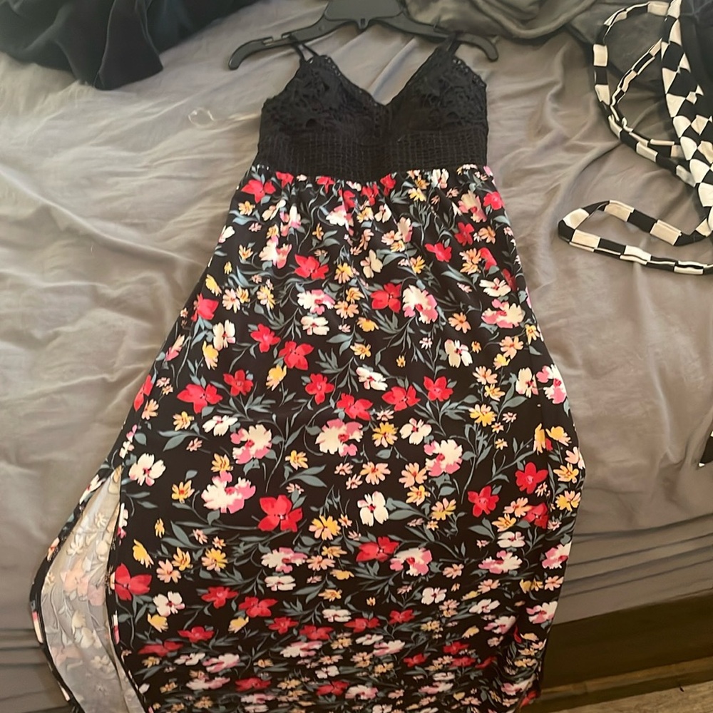 Long flower dress